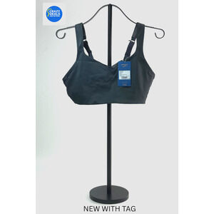 Brooks Women's Drive Convertible Sports Run Bra Color Asphalt Size 38DD New